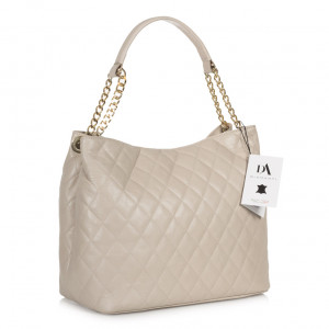 Geanta dama din piele naturala DiAmanti Lora Beige